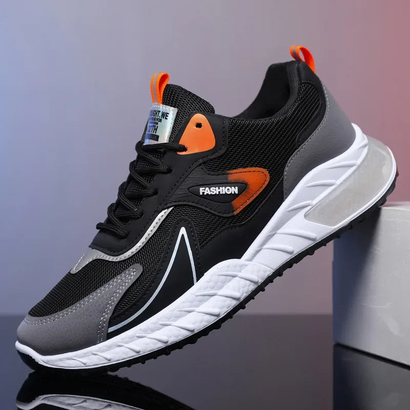 Men's Sneakers Fashion Breathable Vulcanized Shoes Casual Sports Shoes Men Trendy Lace-up Sneakers Zapatillas Hombre 2024