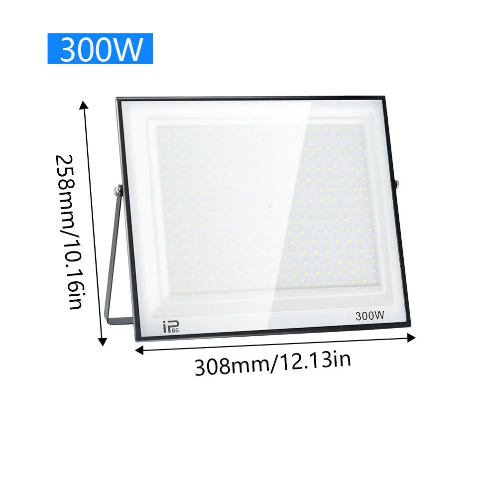 200W LED Flood Light 20W 30W 50W 70W 100W 150W 300WHigh Bright IP66 Waterproof Outdoor Lighting LED Spotlight Garden Floodlights