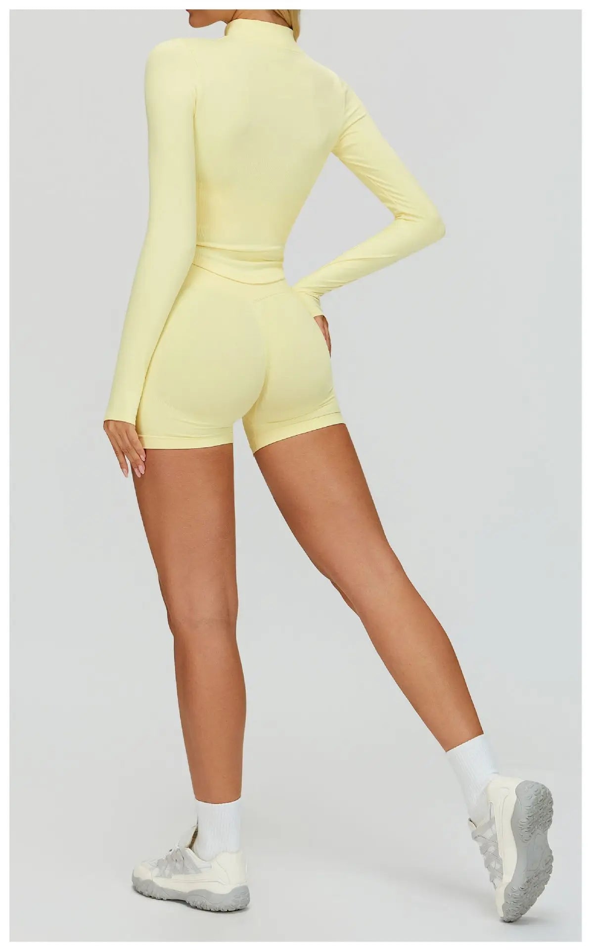 Zipper Yoga Shirts For Women Long Sleeve Seamless Fitness Running Gym Jacket Workout Dry Fit Breathable High Elastic Sports Top