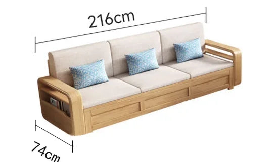 B182 Wood Storage Living Room Sofas Designer Sectional  Nordic Luxury Living Room Sofas Lounges Modern Banken Woonkamer Furnitur