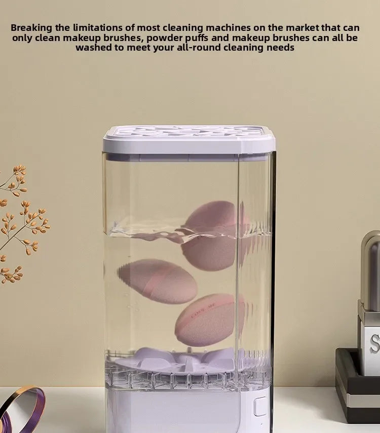 Portable Automatic Makeup Brush Cleaner Household Deep Puff Cleaning Machine Quick Cleaning of Various Beauty Tools