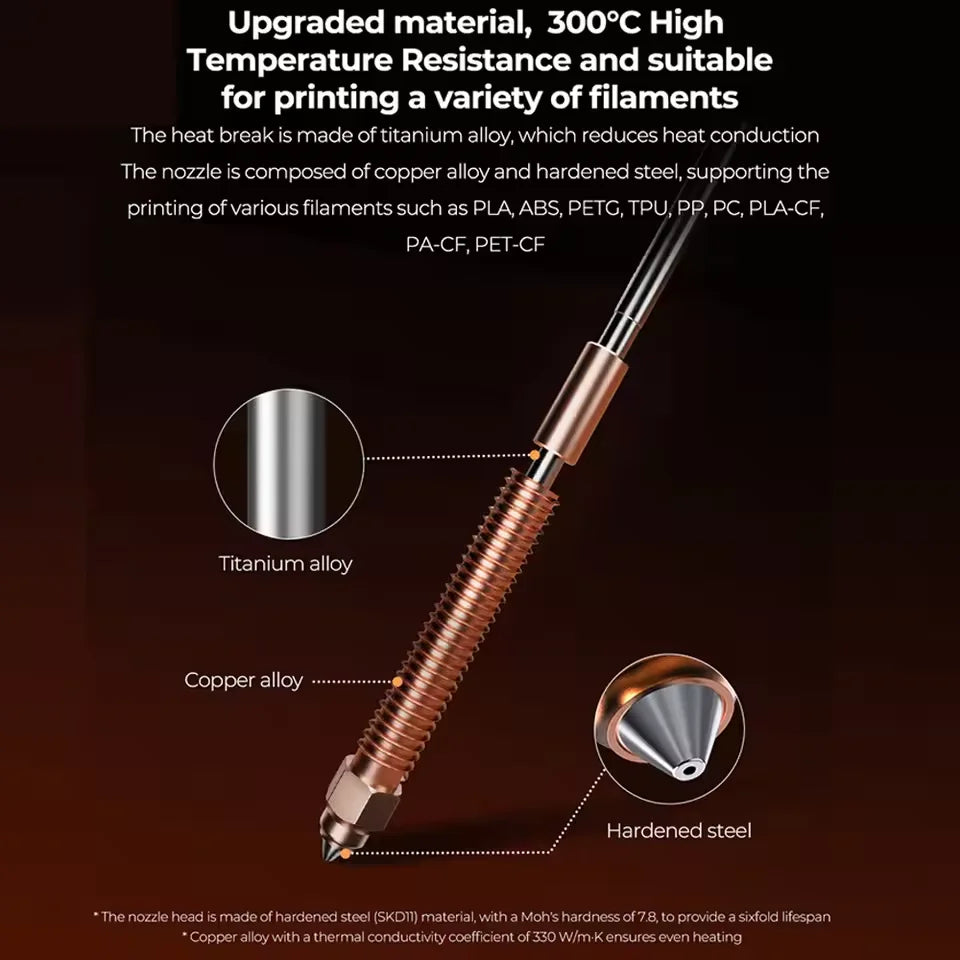 Creality Hi Ceramic Heating Block Kit 300℃ High Temperature Resistance Heated Block for Creality Hi 3D Printer Accessories