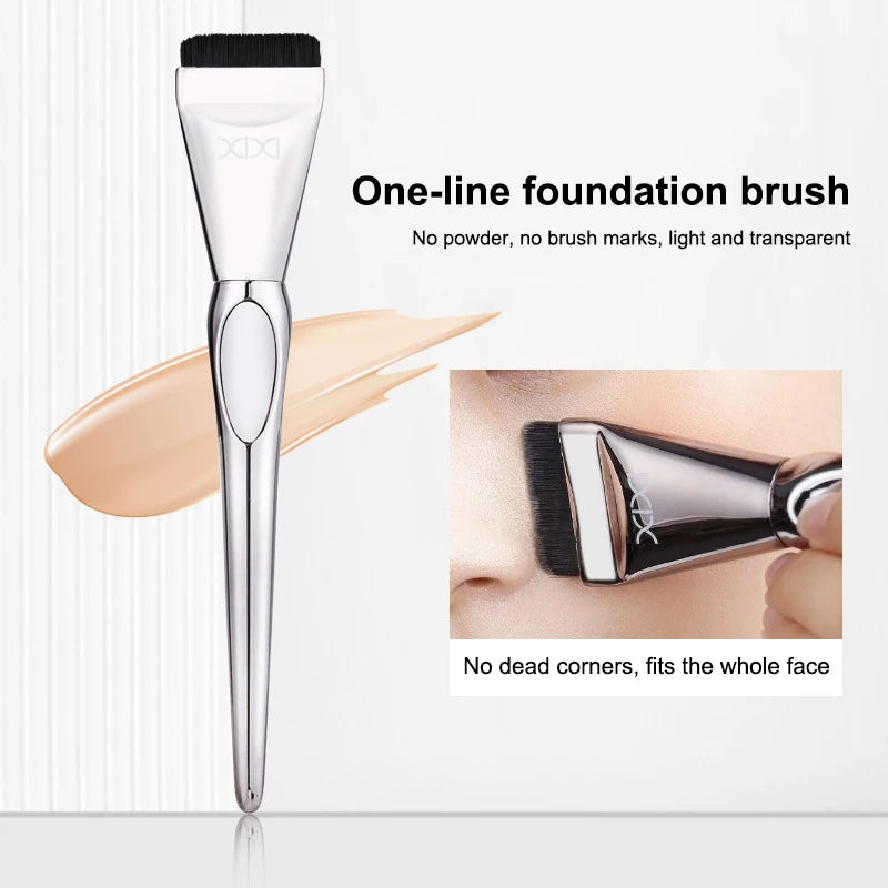 Ultra Thin Foundation Brush Lightweight Face Contour Brush Flat Contour Brush Blending Foundation Cream Makeup Brushes Beauty