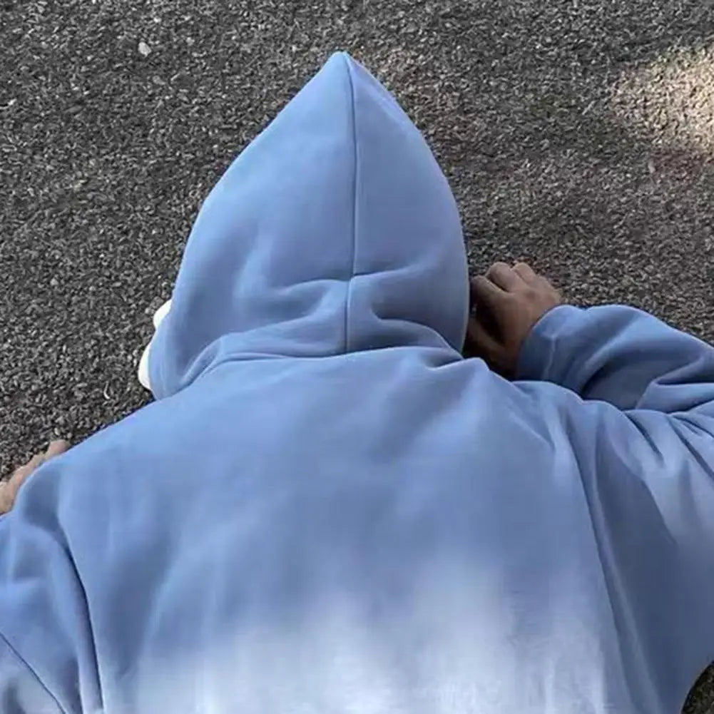 Men Shark Hoodie Winter Pullover Sweater Casual Pocket Long Sleeve Pull Female Solid Hooded Sweaters Trendy Couple's Pullovers