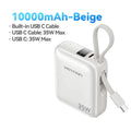 Vention NEW 10000mAh 35W Power Bank Fast Charge Portable Mini 3C PowerBank for iPhone 17 Xiaomi External Spare Battery Charger