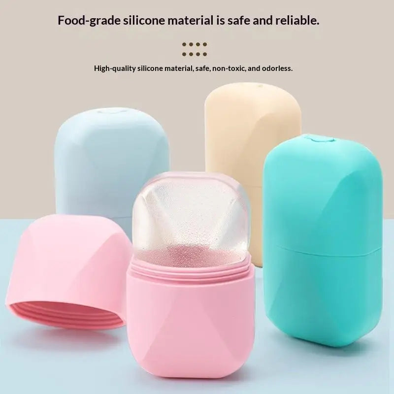 Face Lifting Facial Massager  Portable Silicone Ice Roller For Face Beauty Skin Care Tools Reusable  Trays Eyes And Neck