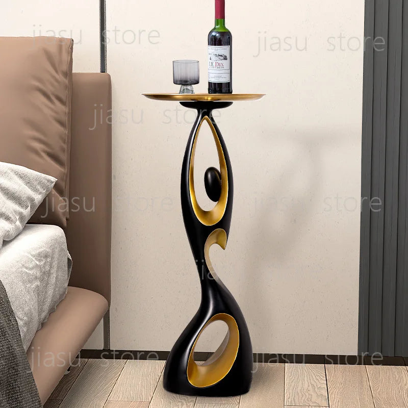 Modern Light Luxury Floor Standing Ornament, Large Home Art Decor for Living Room Model Room Housewarming Gift