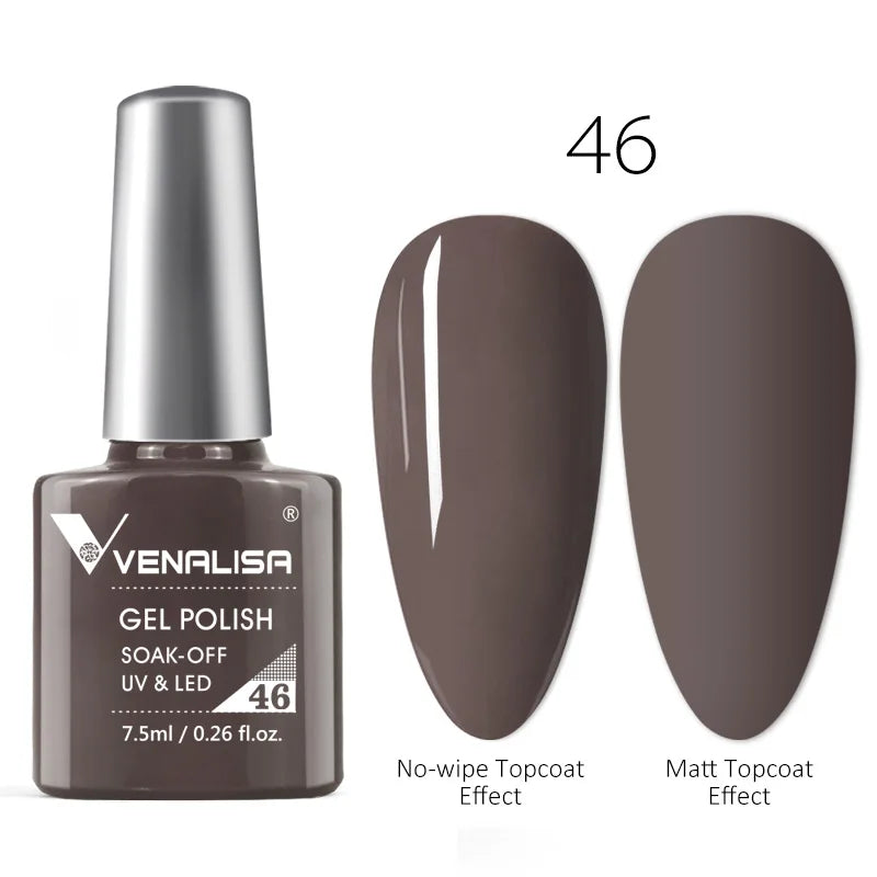Venalisa TPO Free Earth Brown Autumn Color Collection Nail Gel Polish Soak Off UV LED Gel Varnish Gorgeous Gel Nail Manicure