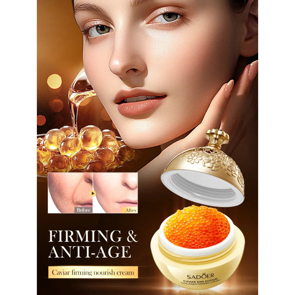 SADOER Caviar DNA Sodium Collagen Frming Cream for Moisturizing Nourish Anti-age Skin Care 30g