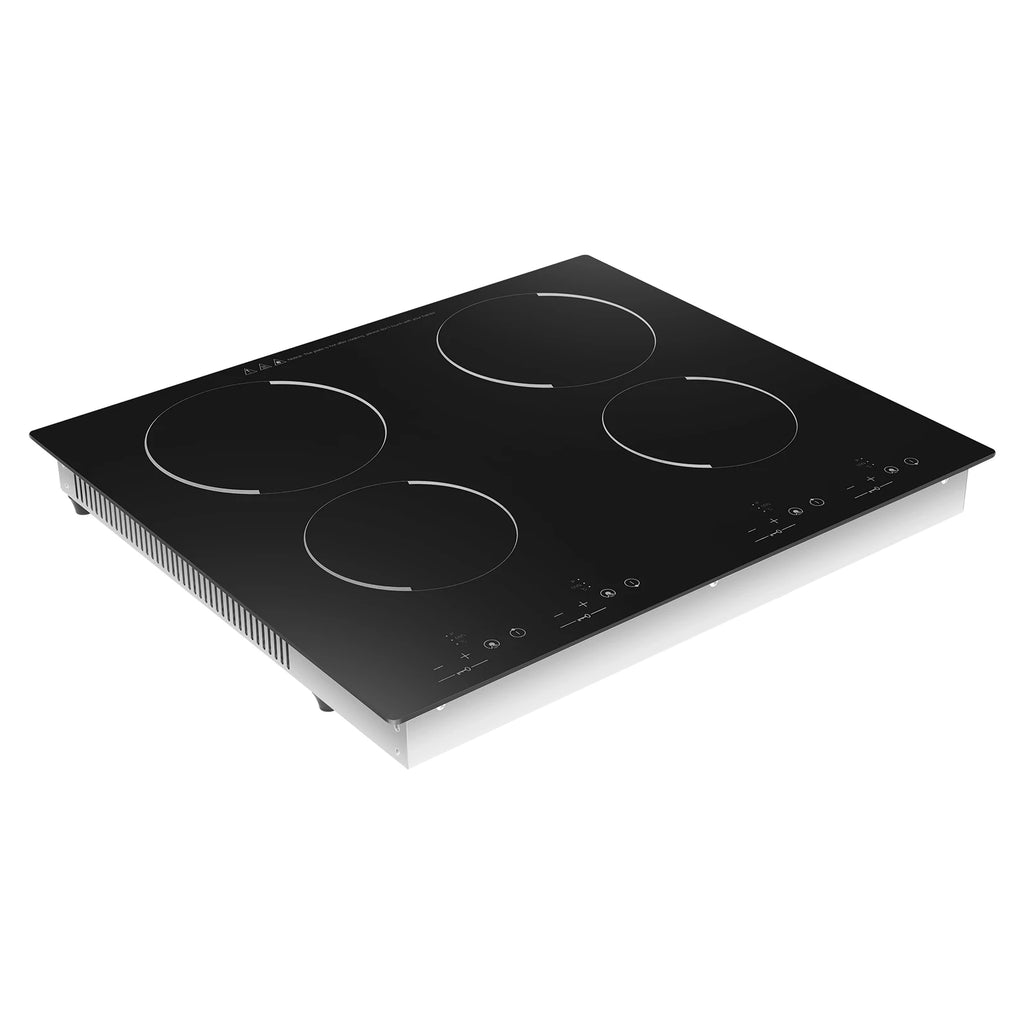 3000W Electric Ceramic Cooktop 4 Burners 110V, Infrared Radiant Stove with 9 Power Levels, Built-in Countertop Kitchen Cooker