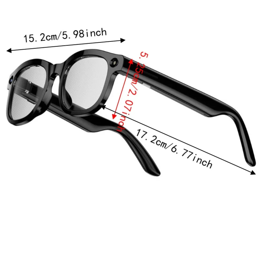 Real-time Translation AI Smart Glasses Anti-Blue Light Wearable Tech Smart Video Glasses Bluetooth Audio Waterproof