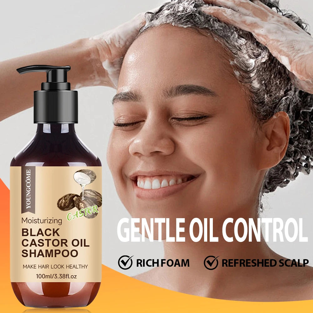 Castor Curl Styling Cream Shampoo Hair Treatment  Loc, Twist Gel, Tames Frizz & Edges Frizzy Smooth Nourish Straightening Care