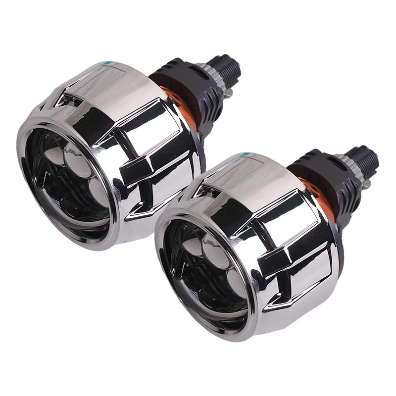 SANVI New 2.5'' Bi LED Projector Lens for Car Angel Eyes Headlight Auto H4 H7 9005 9006 3Auxiliary Light 50W 25680Lux RHD LHD