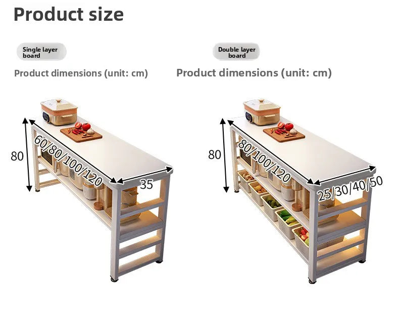 Kitchen Storage Shelf Metal Frame Organizer Stand for Microwave Oven Pantry Furniture for Home Dining Room Restaurant