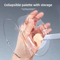 Collapsible Acrylic Foundation Mixing Palette with Storage – Portable Makeup Tool for Artists & Beauty Enthusiasts