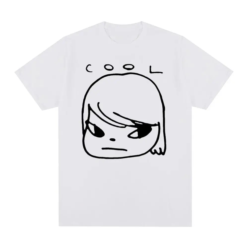 Yoshitomo Nara Cool Vintage T-shirt Japan Art cartoon Cotton Men T shirt New Tee Tshirt Womens Tops