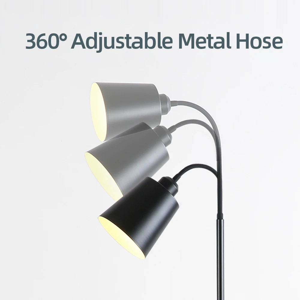 Modern LED Floor Lamp Adjustable Standing Light for Living Room Bedroom Office Indoor Decoration Sofa Reading Lighting