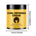 250g Hair Curling Cream Curly Hair Enhancer Moisturizing Frizzy Styling Wavy Wigs Enhance Smooth Nourishing Curl Boost