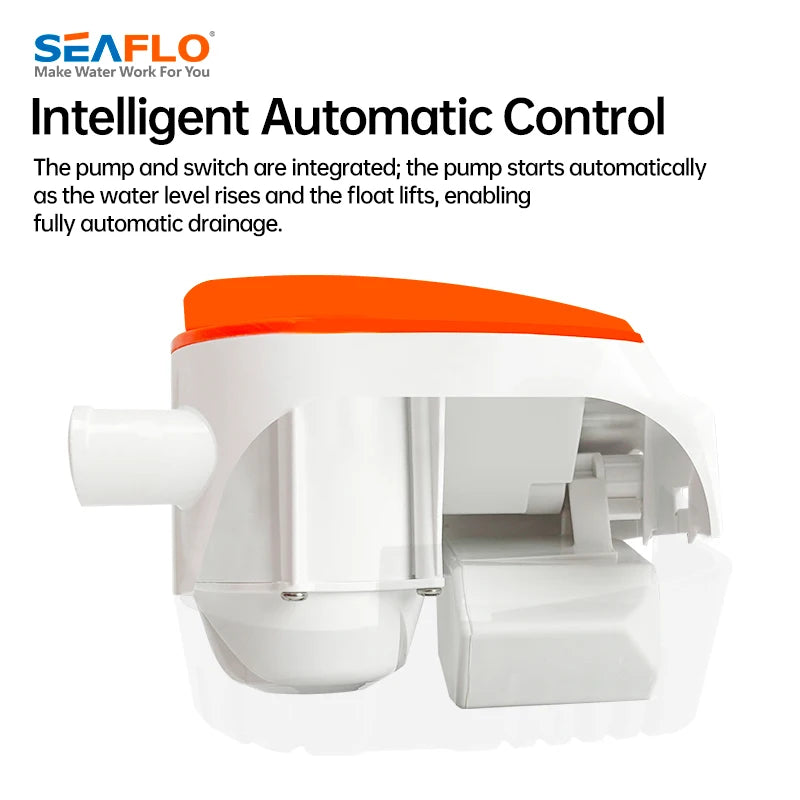 Marine Water Pump Small Bilge Pump 12V24V Yacht Drainage Fast Boat DC Submersible Pump Bilge Automatic Drainage Pump