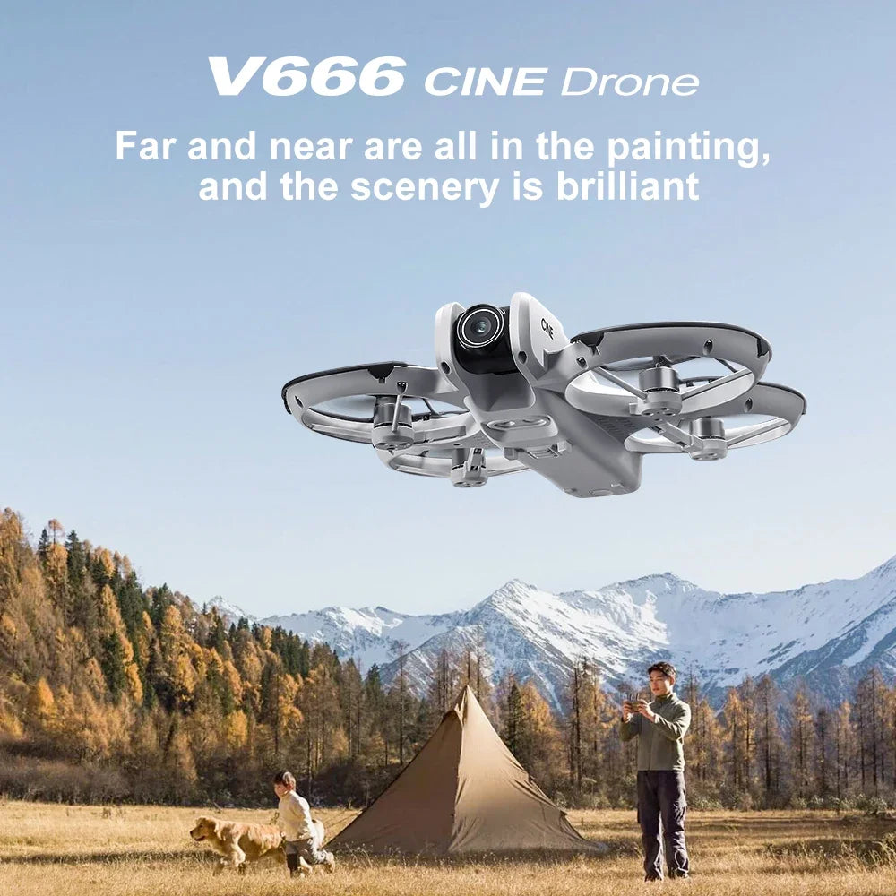 Original MINI V666 Drone 4K Professional WIFI 5G Dron Obstacle Avoidance Brushless Altitude Headless Mode RC Quadcopter Toys