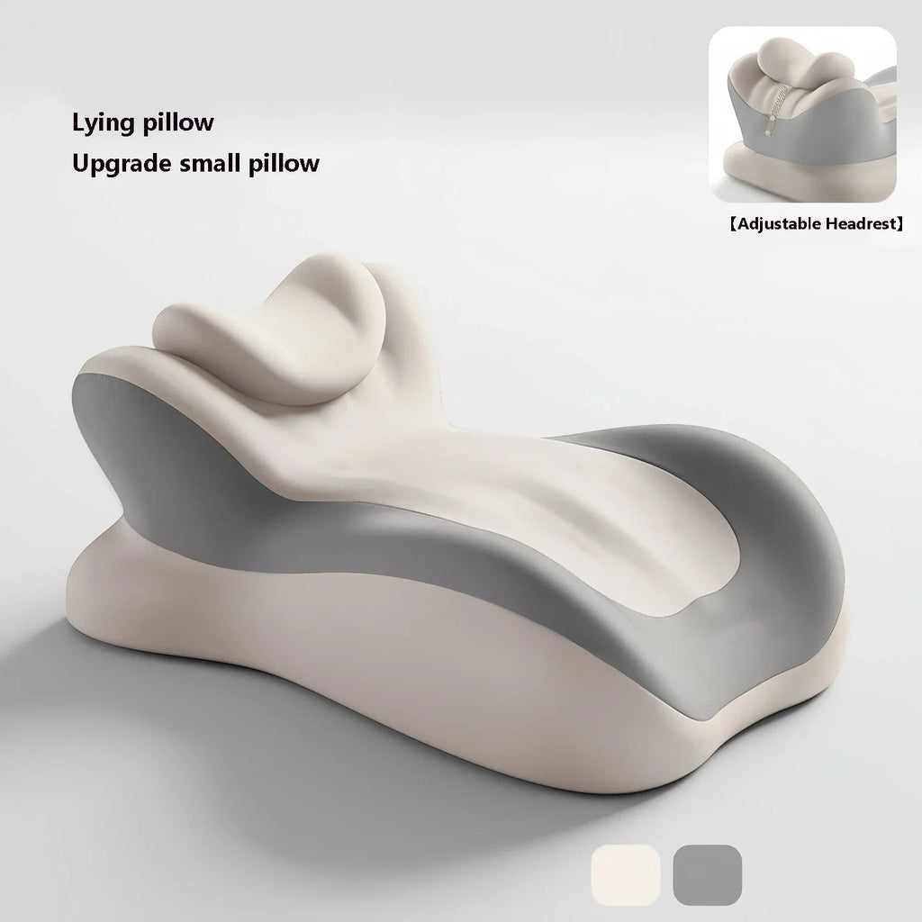 Ergonomic Memory Foam Pillow for Prone Sleeping Neck Pain Relief Wedge Support Pillow for Bed Sofa，Suitable for couples