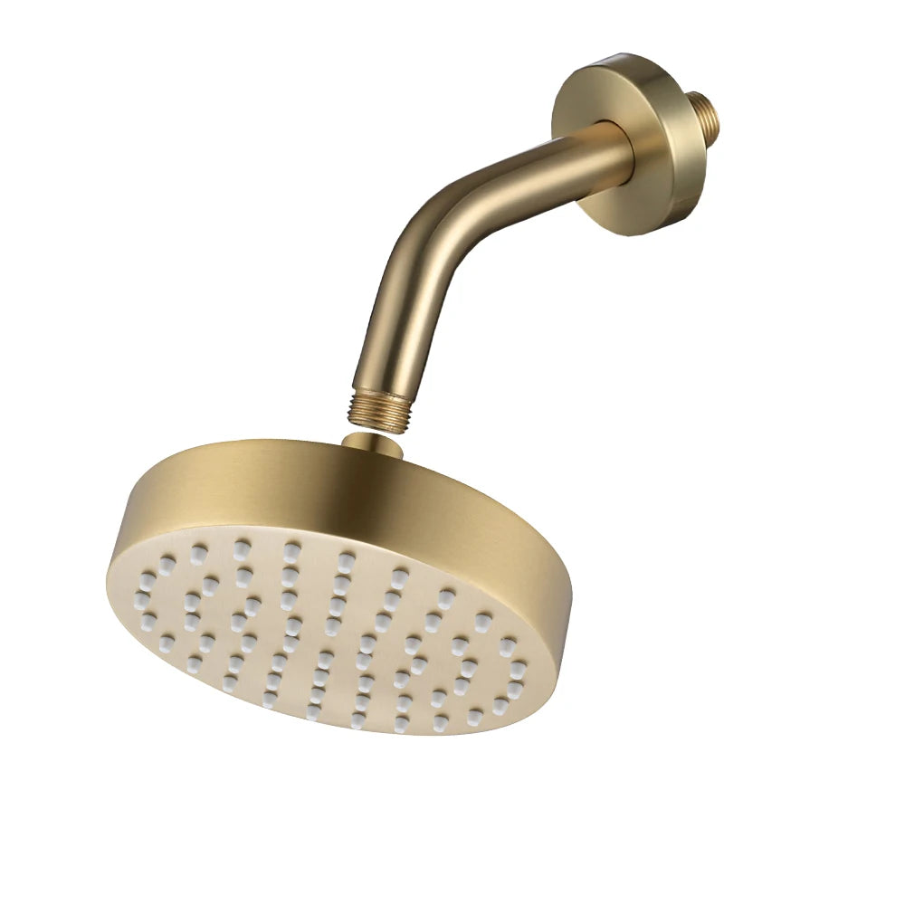 6 Inch Shower Head High Pressure Magic Rainfall  With 360 Adjustable Swivel Ball Joint with Filter Solid Stainless Steel.