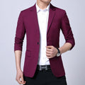 S-7XL New Business Dinner Gentleman Slim Gentleman Group Dress Fashion Men British Style Dress Best Man Solid Color Blazer