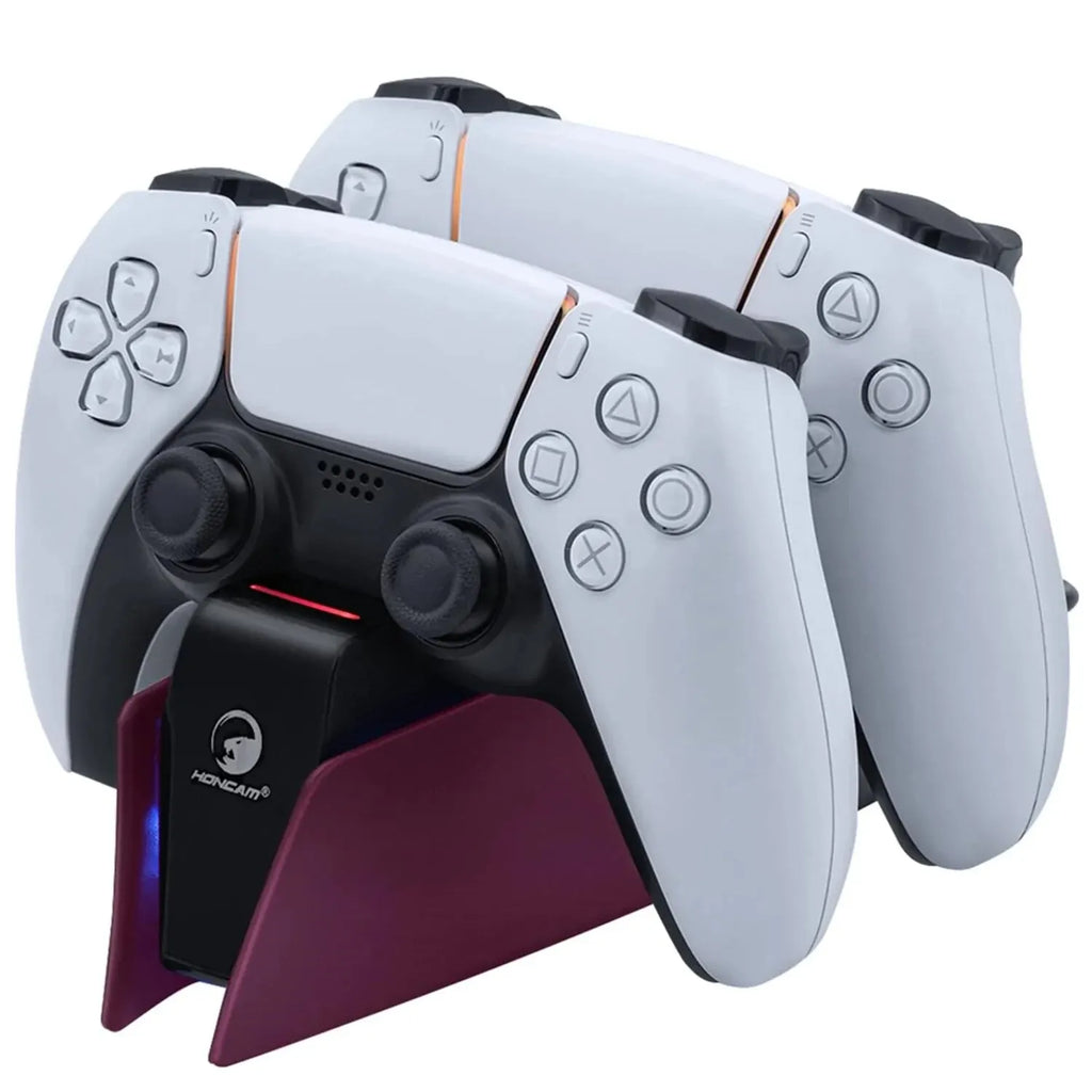 Game Wireless Charging Station for PS5 with Dual Fast Charger Dock and LED Charging Indicators