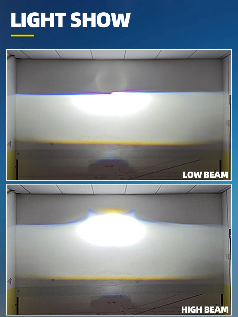 SANVI Car LK8 Bi LED Projector Lens Headlight 12V 120W Hella 3R G5 For H4 H7 9005 9006 LED Light Retrofit Car Accessories
