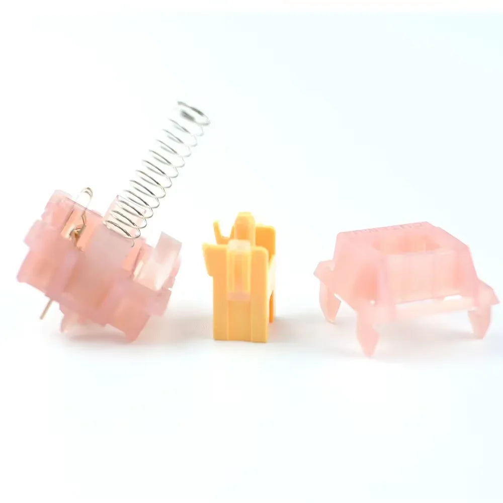 Outemu Silent Peach V3 Switch Mute Lemon V3 Switches Mechanical Keyboard Linear Tactile 5 Pin Hot swap Pre Lubed PA66 POM Switch