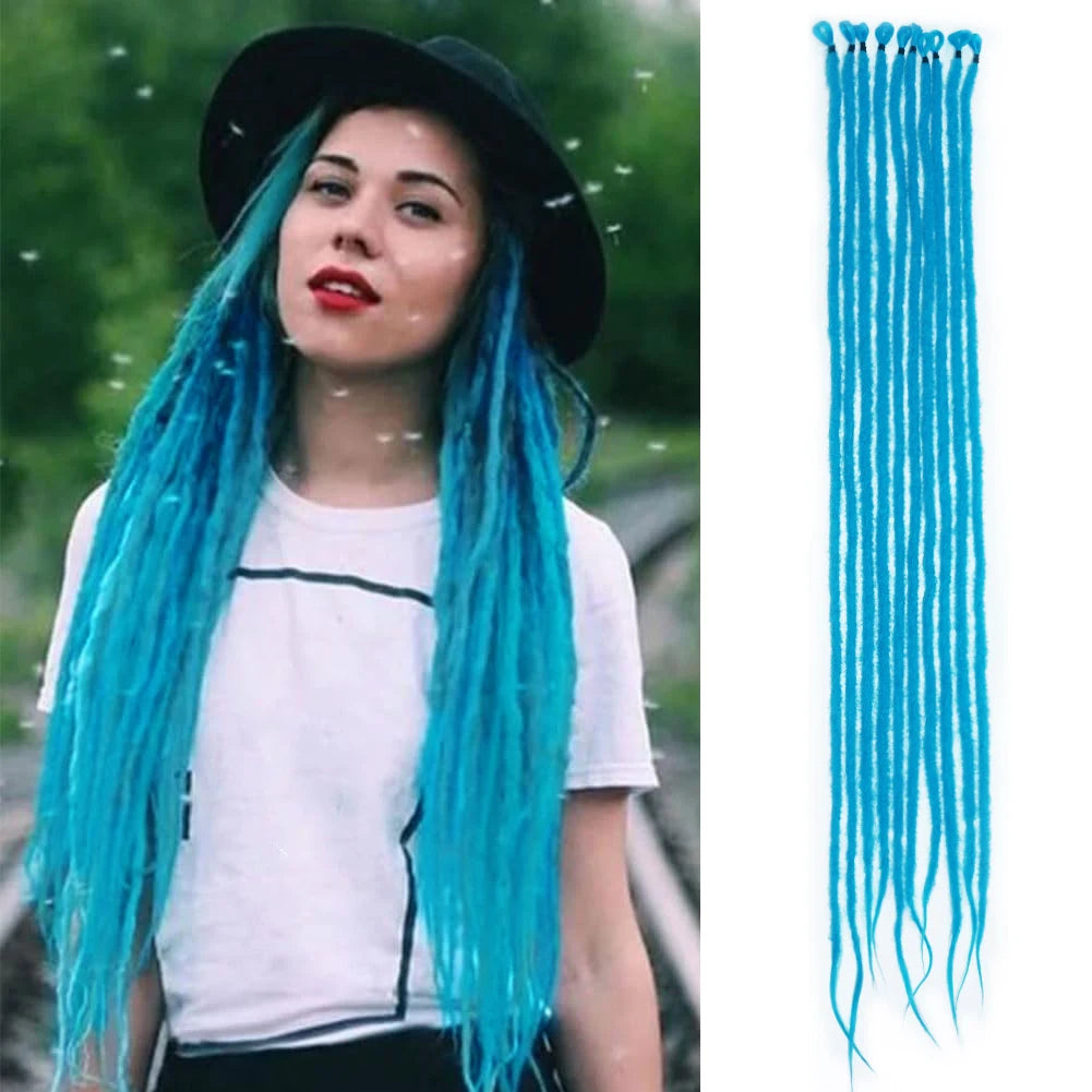 Dreadlock Extensions 26" Synthetic Dreads Crochet Reggae Dreadlocks Green 1pack/3packs/6packs