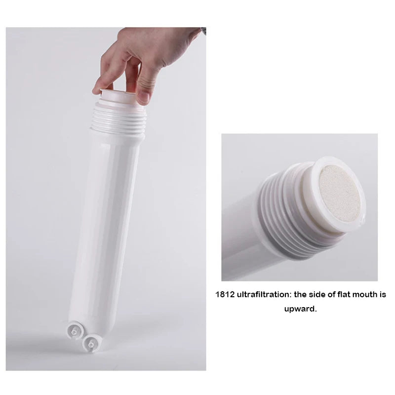 10 inch/1812 ultrafiltration membrane filter element household water purifier flat socket hollow fiber 0.01 micron UF membrane