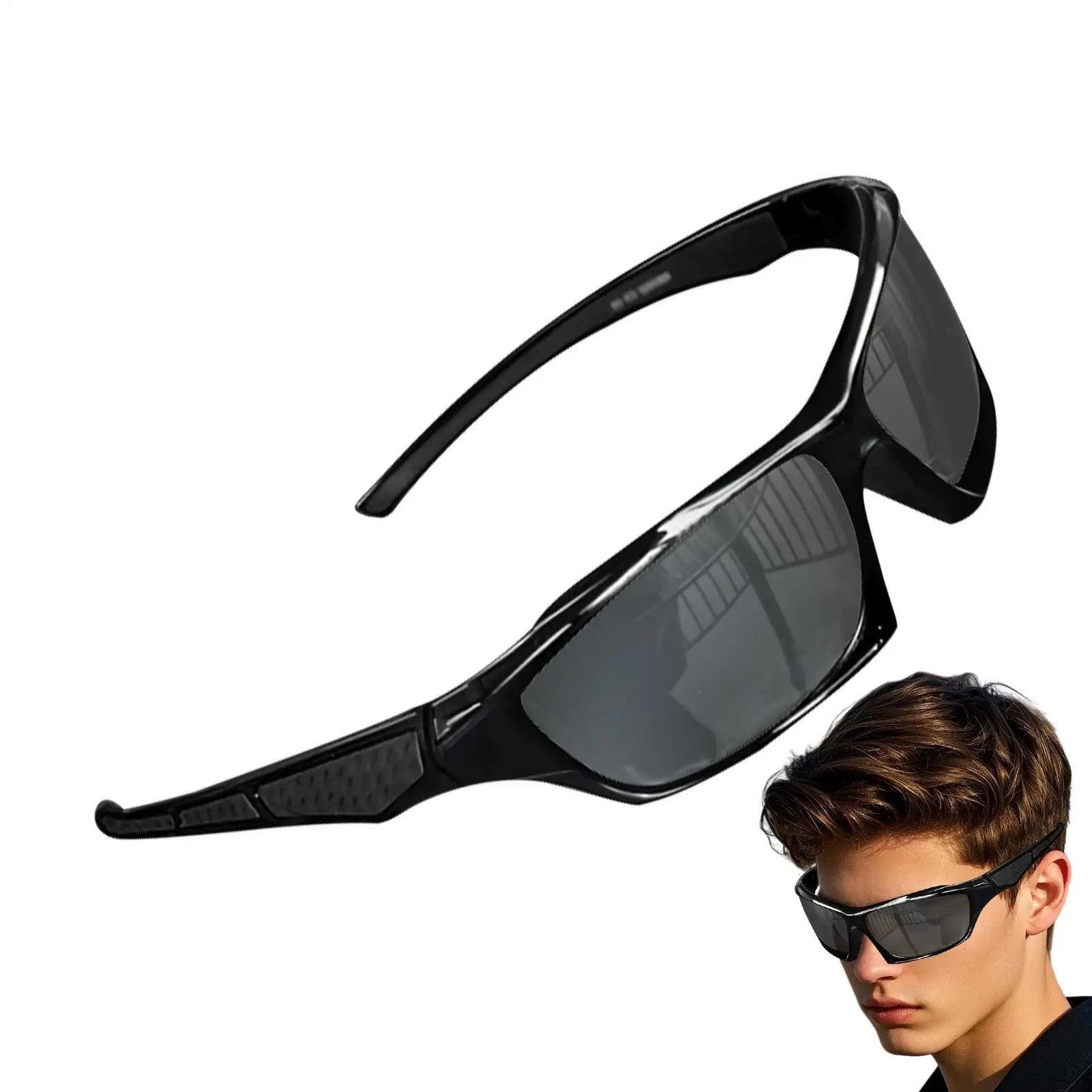 Men Comprehensive Protection Sun Glasses Cycling Glasses Sport Eyewear Bike Mountain Bicycle Hiking Camping Golf Sunglasses