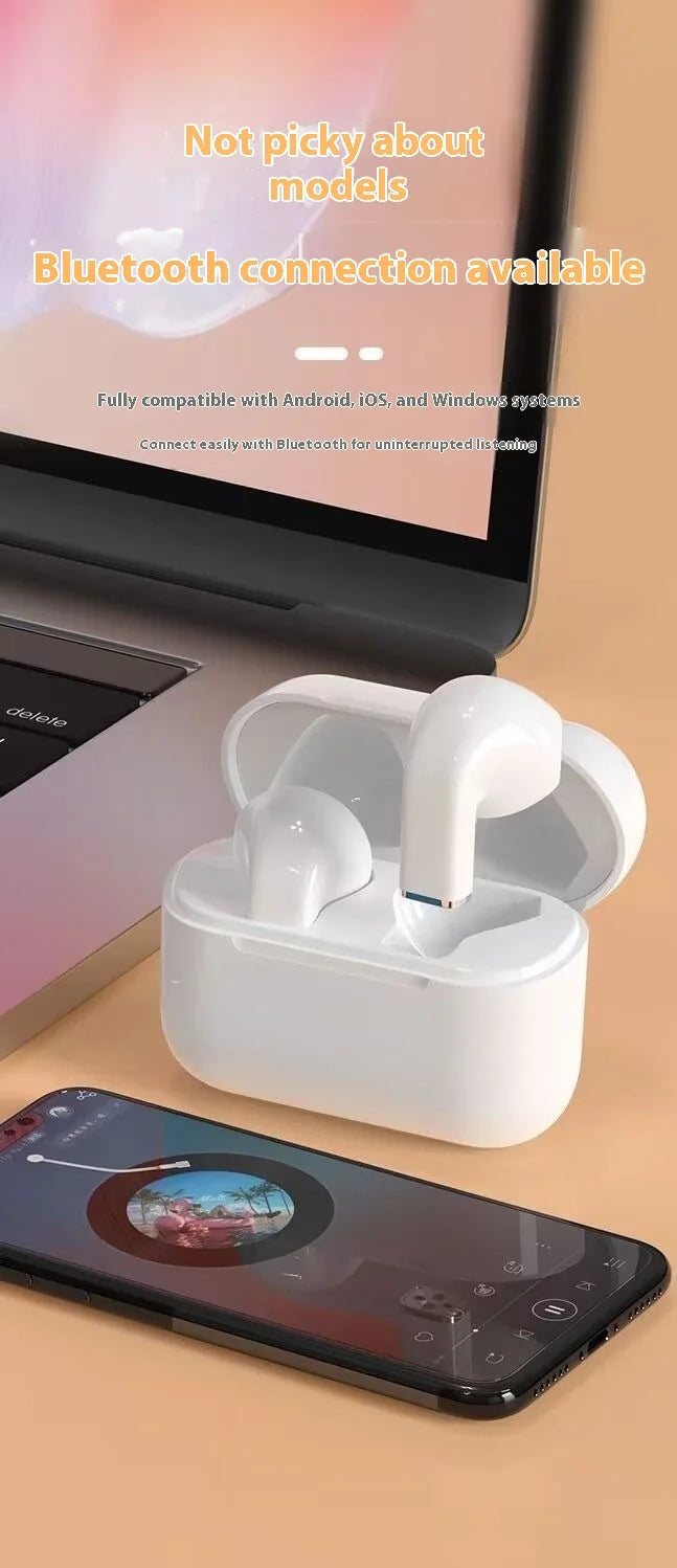 Mini Earphones Wireless Bluetooth Earbuds Long-Last TWS Noise Cancellation Headphones Extended Battery Life With Mic for Music