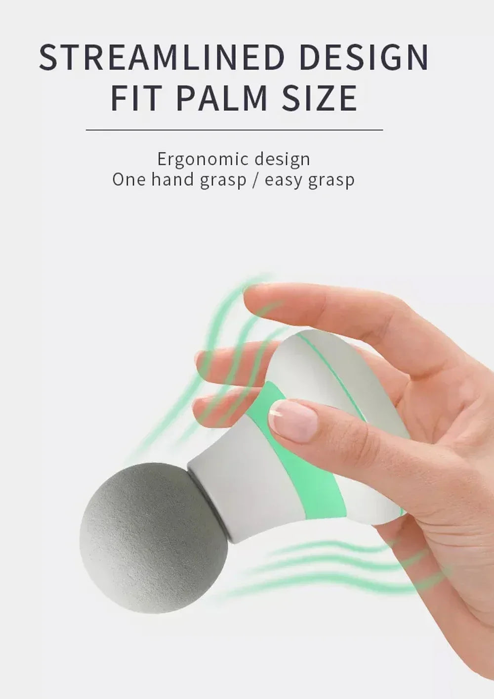 Mini Portable Massage Gun Deep Tissue Percussion Handheld Muscle Massager for Athletes Body Back Pain Relief