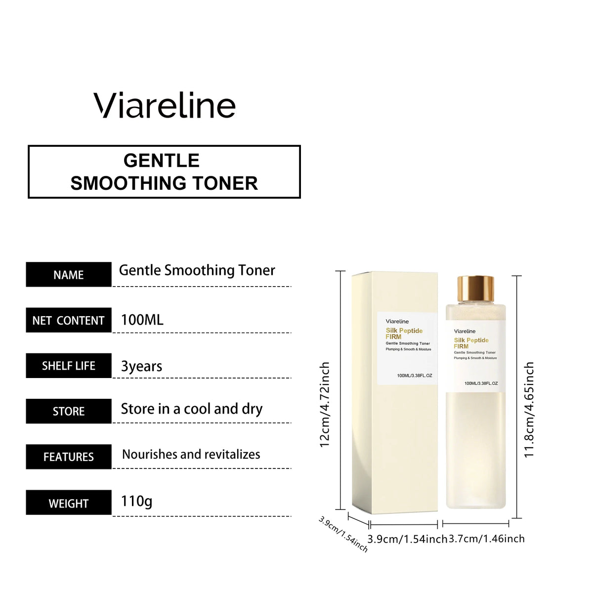 Silk Peptide Glow Boosting Toner Hydrating Refresh Repair Skin Barrier Non Sticky Quick Absorb Facial Deep Collagen Booster Care