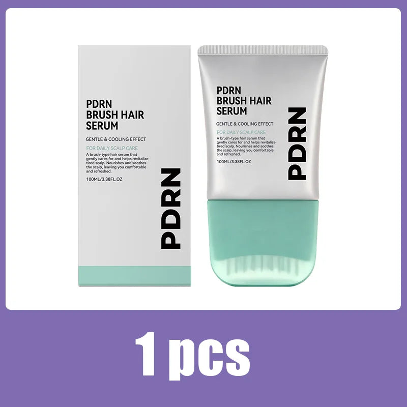 PDRN Hair Serum Cooling Brush Strengthen Hair Root Anti Hair Tired Scalp Nourishing Treatment for Scalp Massage Care Serum