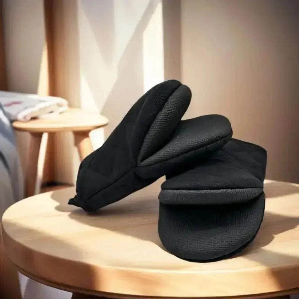 Oven Mitts 500°F Heat Resistant Oven Mitts, Non-Slip Grilling Mitts, Kitchen Safe Cooking Mitts