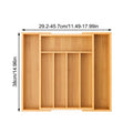 Adjustable Cutlery Tray Drawer Organizer Wooden Divider Organizer Drawer Storage Rack Cutlery Rack For Home Kitchen Restaurant