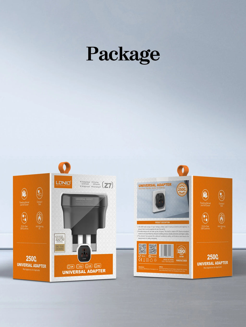 LDNIO UK EU US AU All In One Worldwide Power Socket Travel Converter Universal Travel Adapter 2500W Multi Plug Australian CN KR