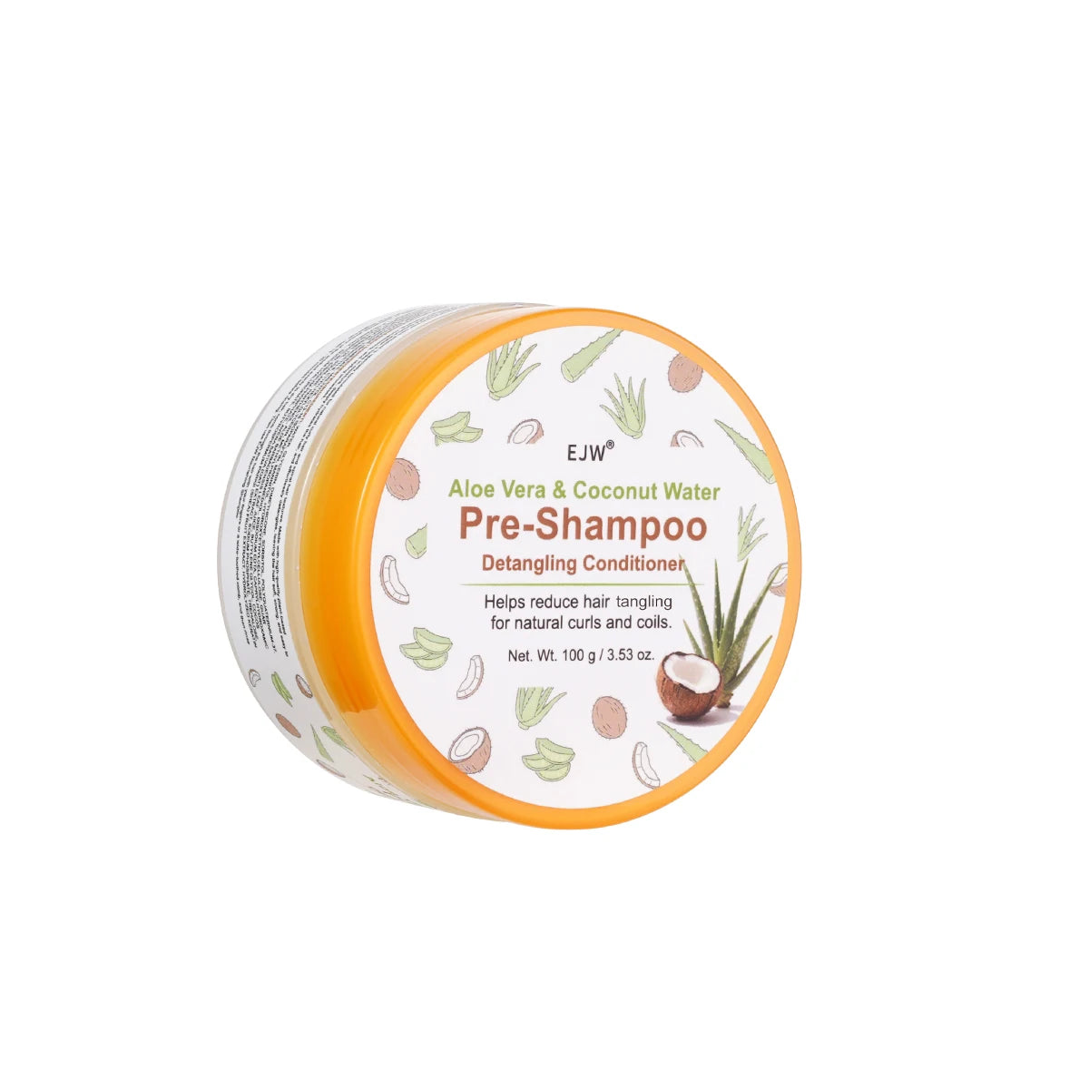 Pre-Shampoo Hair Detangler with Aloe & Coconut | Minimizes Breakage, Hydrates & Strengthens | Pre-Poo Treatment for Natural Curl