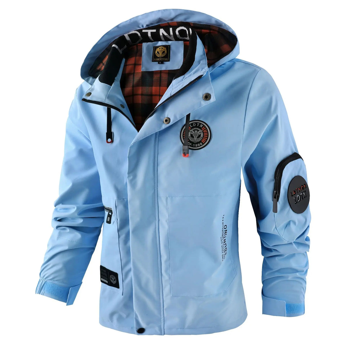 Men's Casual Jacket Parka Autumn/Winter Hooded Jacket Men's Coat Solid Color Outdoor Chic