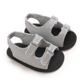 Baby's First Step Sandals 0-1 Year Old Boy Striped Soft Soled Sandals Breathable and Non Slip Frst Pair Of Walking Shoes