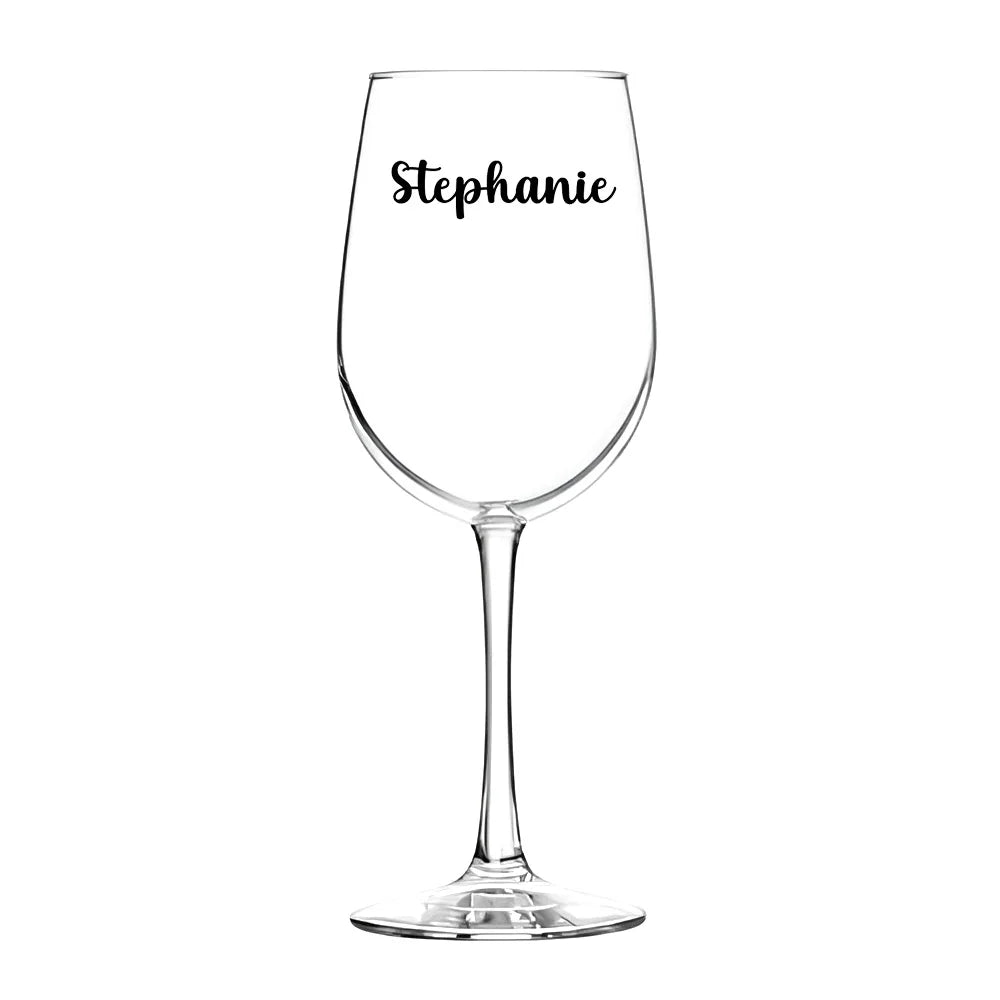 Personalised Wine Glasses Laser Engraving Custom Mr. and Mrs. Wine Glasses Gifts for Wife Couples Anniversary Christmas Wedding