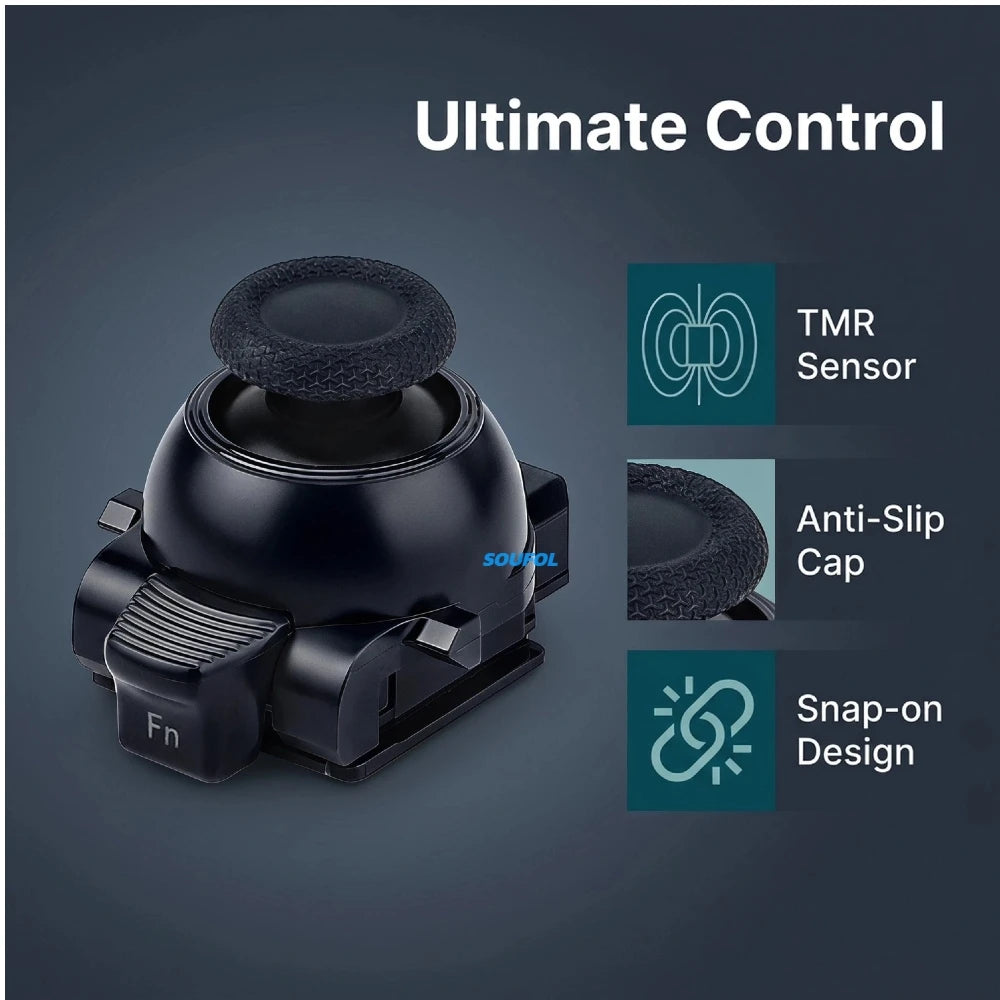 K-Silver JS13PRO+ TMR Sensor Joystick for PS5 Edge, Anti-Drift Analog Rocker Replacement High Precision Gaming Thumbstick Module