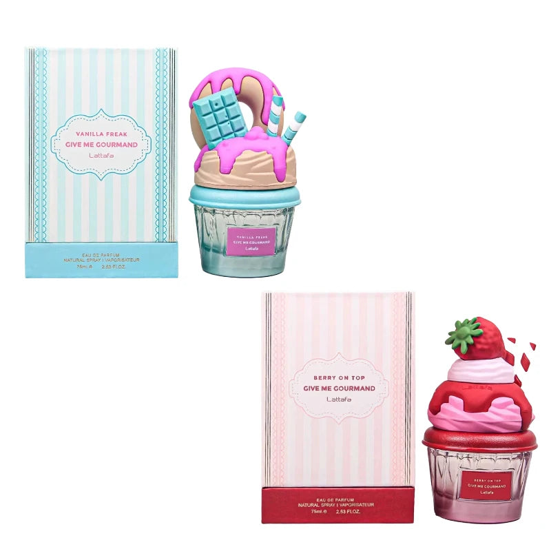 Arab Dubai Perfume Spray, Gourmand Women’s Fragrance, with Notes of Chocolate Cookie, Ice Cream, Strawberry, and Orange Citrus
