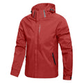 Mens Outdoor Waterproof Windproof Hooded Coat Lightweight Cycling Hiking Rain Jacket Durable Work Climbing Outerwear for Men