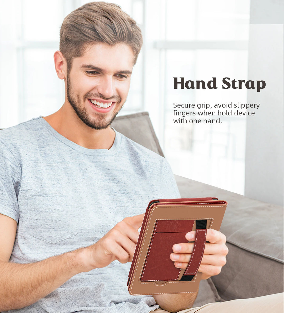 Case for 6" Kindle(11th Generation, 2024/2022 Release)/(10th Gen,2019)/Kindle(8th Gen, 2016), Ultra Lightweight PU Shell Cover