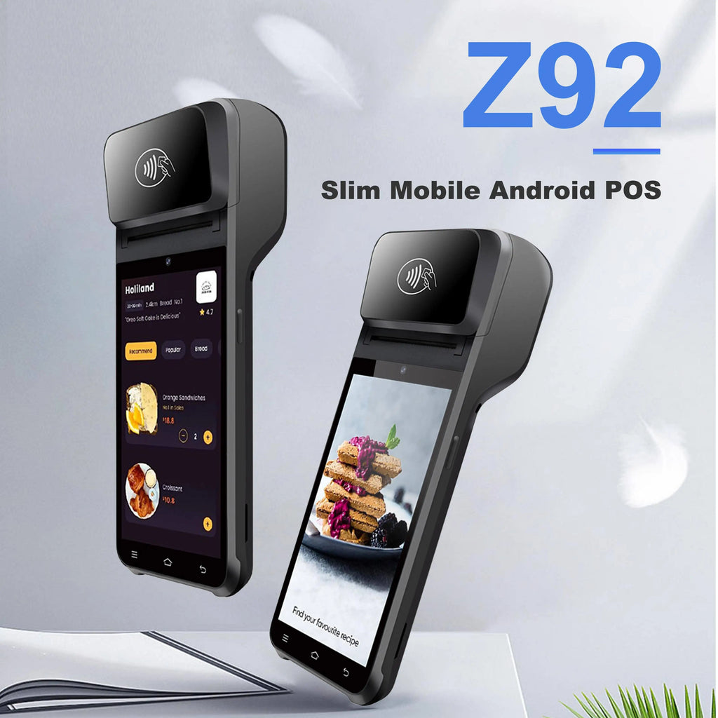 5.5-inch Touch Screen Cash Register Android 13 POS Terminal Machine with Barcode Scanner NFC Reader 58mm Thermal Receipt Printer