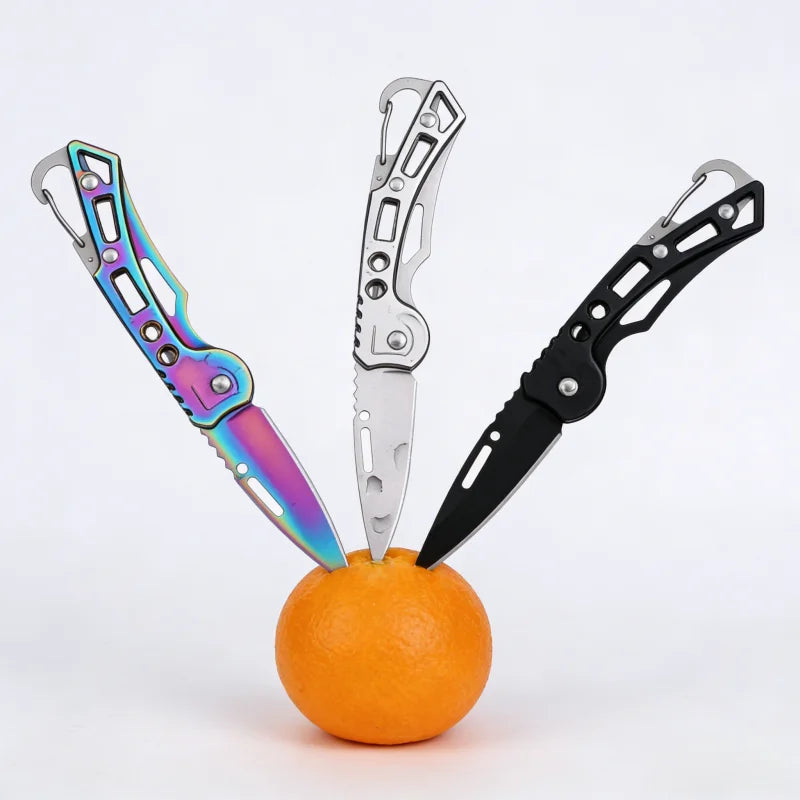 Multi-function Stainless Steel Folding Knife Katana Samurai Sabre Hanging Vegetable Fruit Knife Kitchen Gadgets Home Accessory